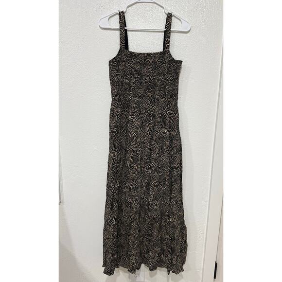 Madewell Black and Cream Maxi Dress - Picture 2 of 10